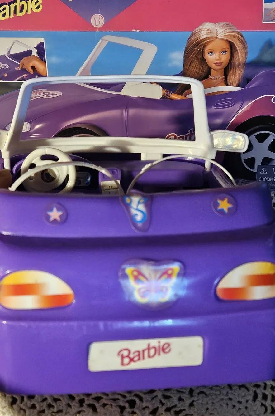 Barbie Purple 1998 Butterfly Art Sports Car